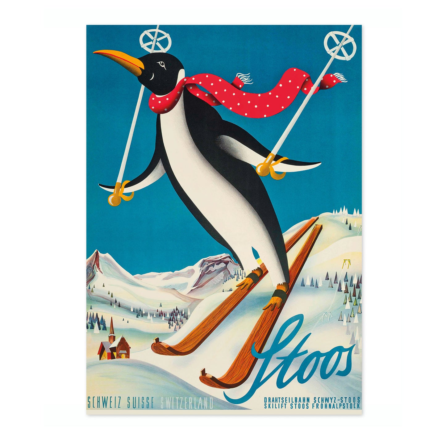 Stoos, Schweiz - Skidåkning