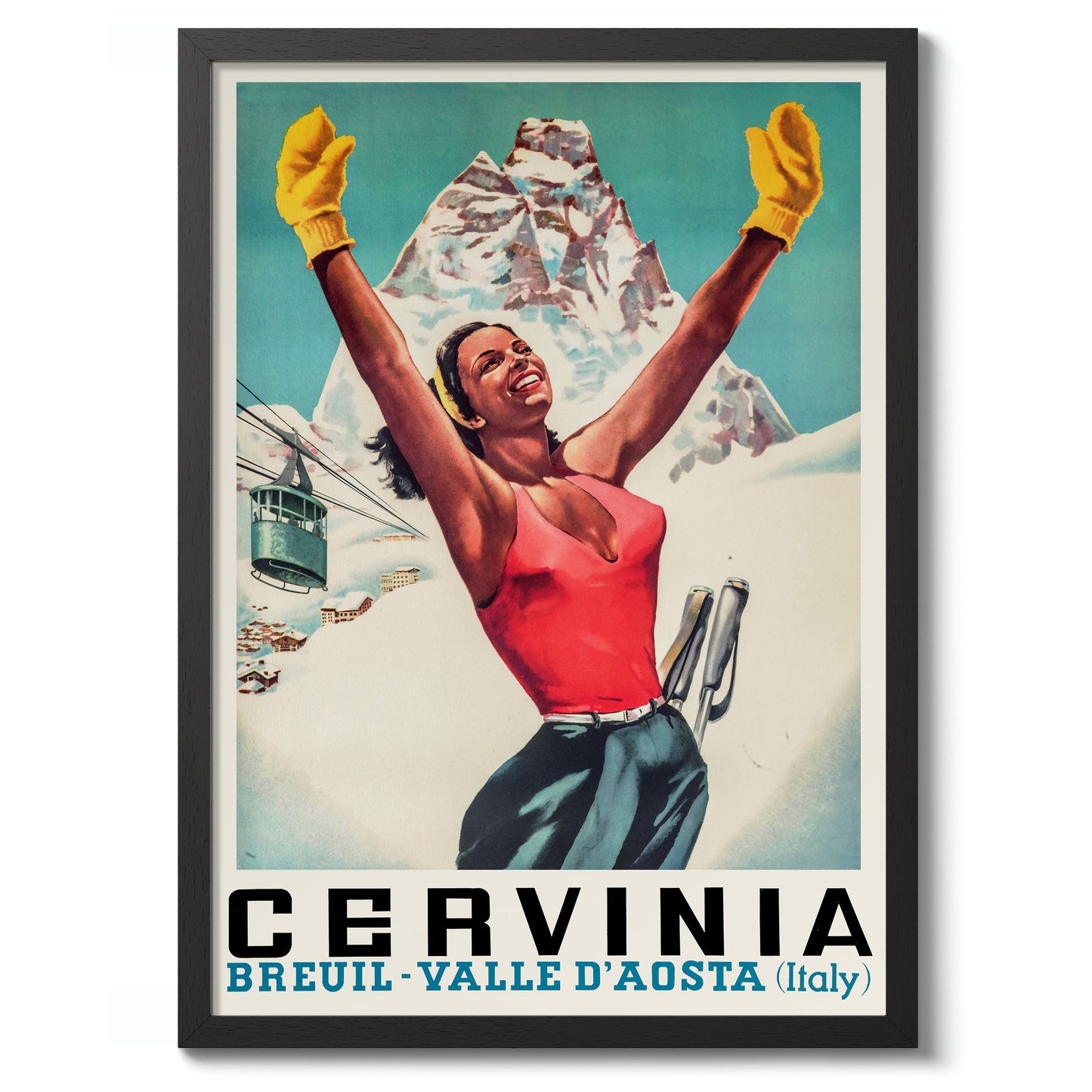 Cervinia, Italien - Skifahren