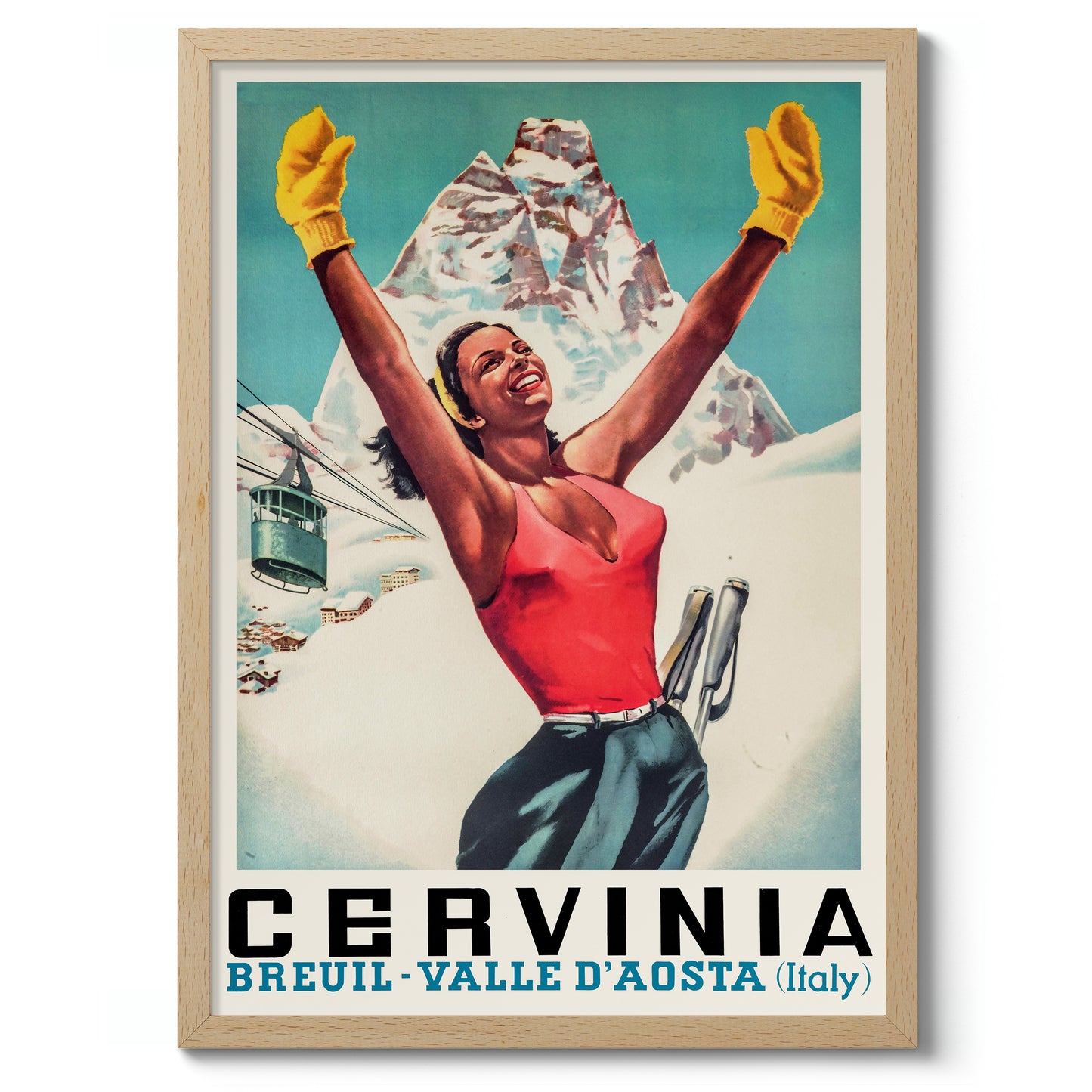 Cervinia, Italien - Skifahren