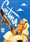 Cortina, Italy - Skiing print
