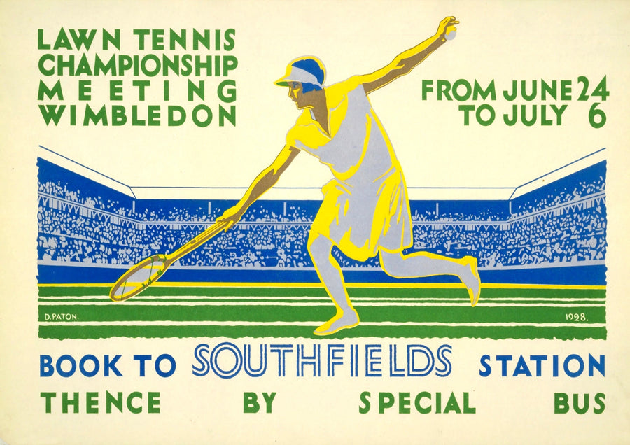 Wimbledon Tennis - 1928 - Print Only frame