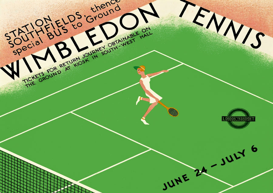 Wimbledon Tennis - 1935 - Print Only frame