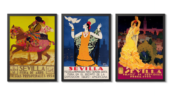 Sevilla Travel Print - Set of 3