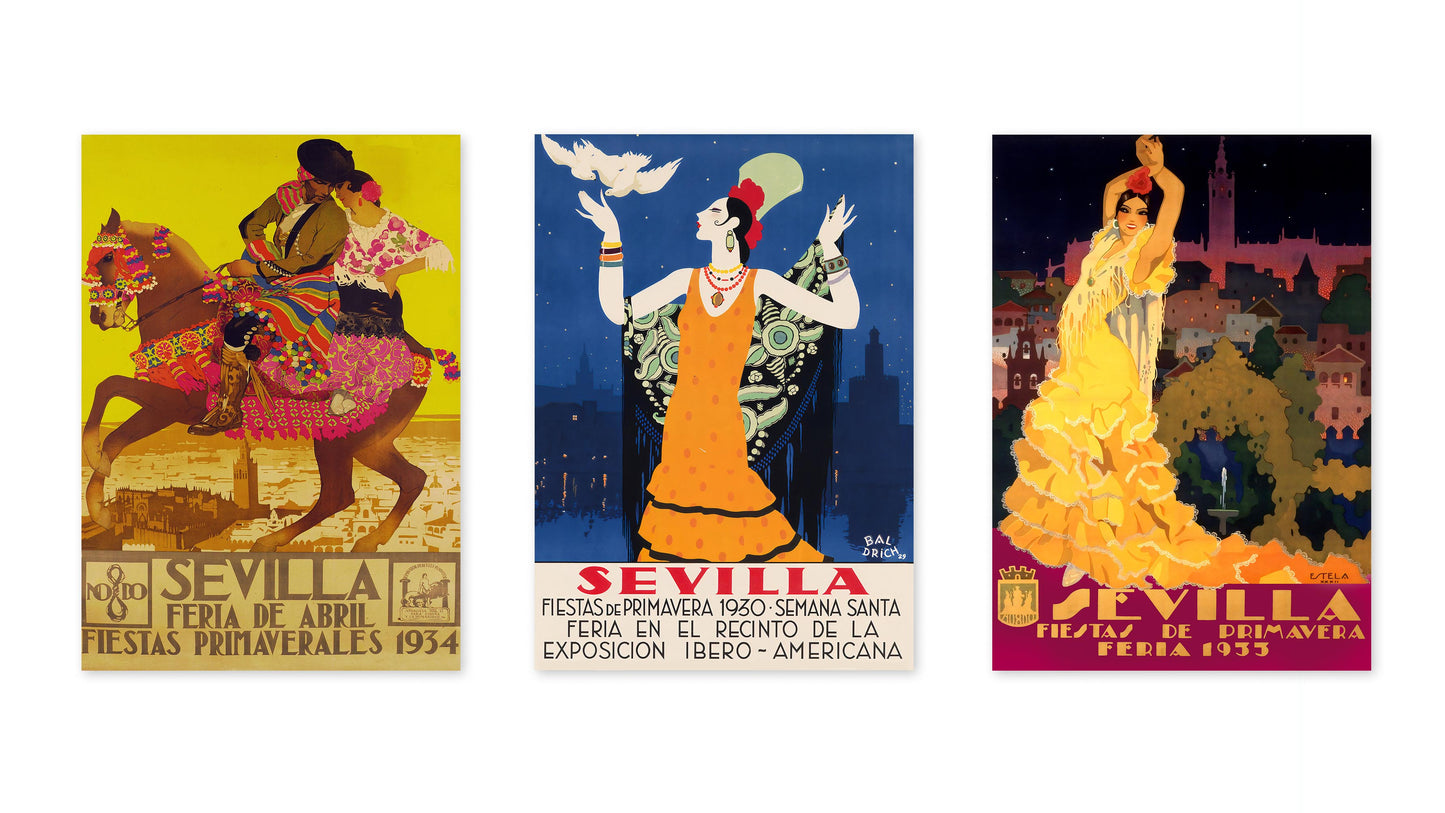 Sevilla Travel Print - Set of 3