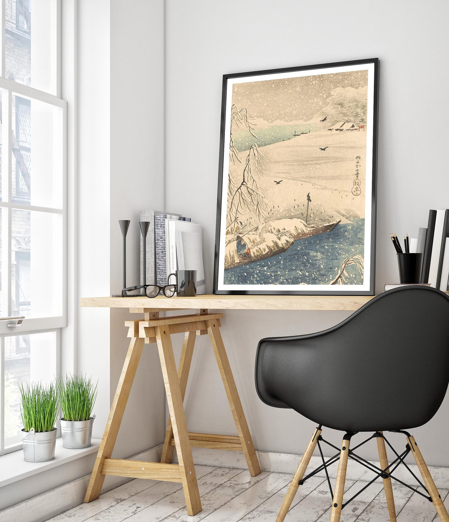 Snow Scene with Crows