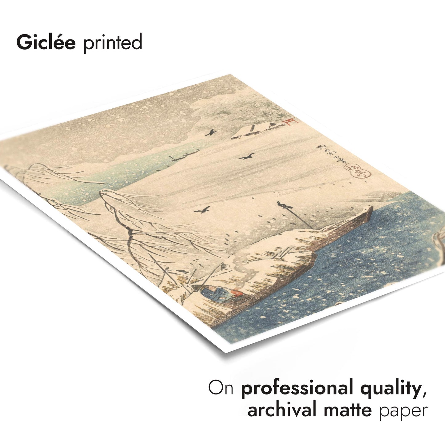 Snow Scene with Crows