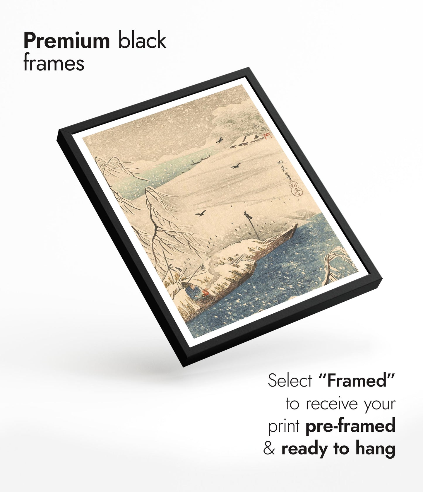 Snow Scene with Crows