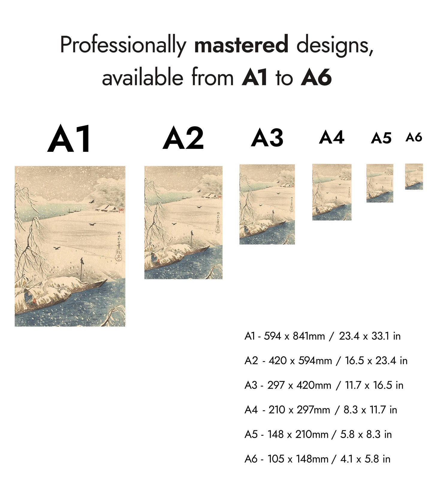 Snow Scene with Crows