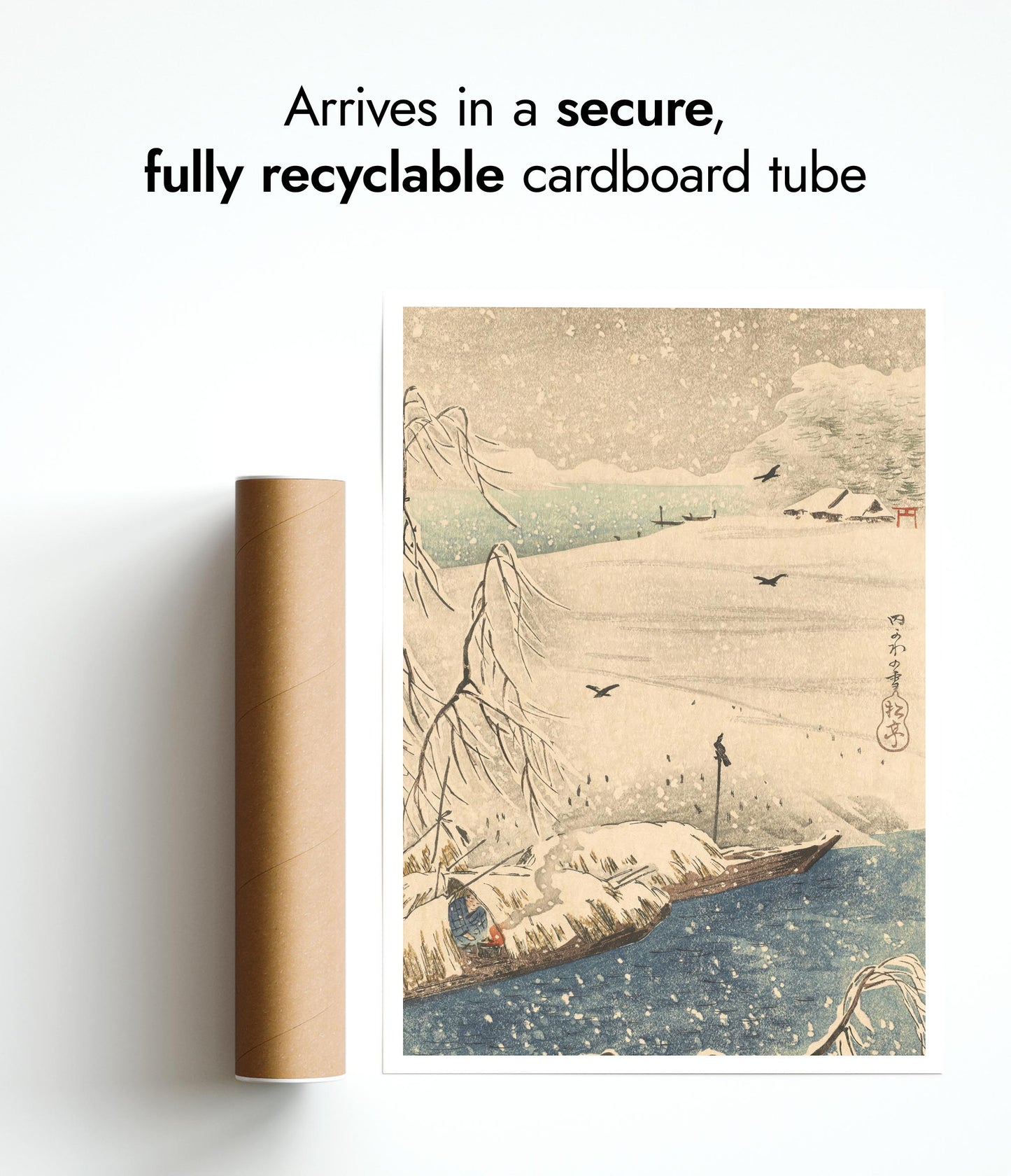 Snow Scene with Crows