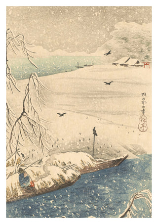 Snow Scene with Crows print