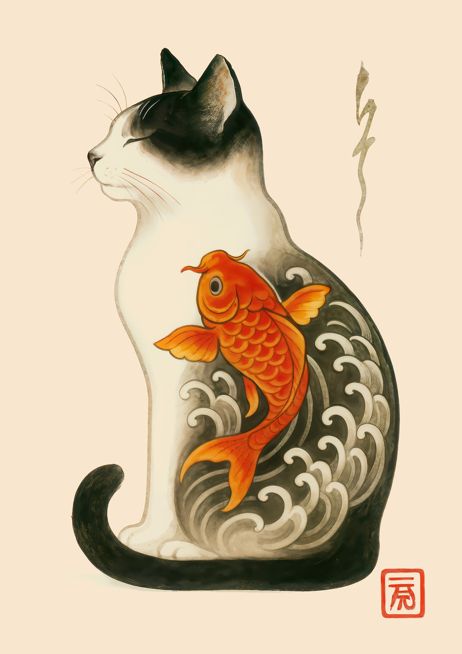 Fliegender Fisch - Print Only frame