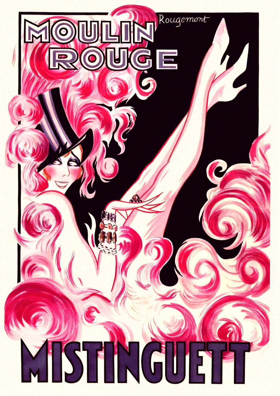 Moulin Rouge Mistinguett - Print Only frame