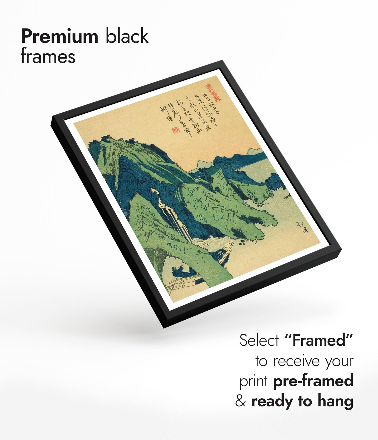 Clear Autumn Sky Over a Mountain Temple