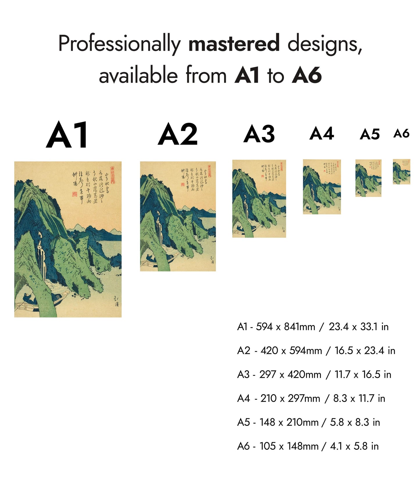 Clear Autumn Sky Over a Mountain Temple