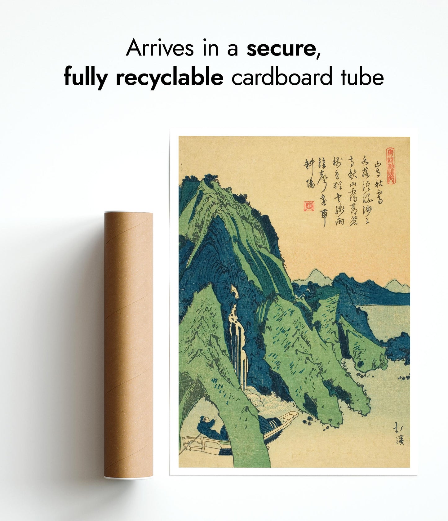 Clear Autumn Sky Over a Mountain Temple