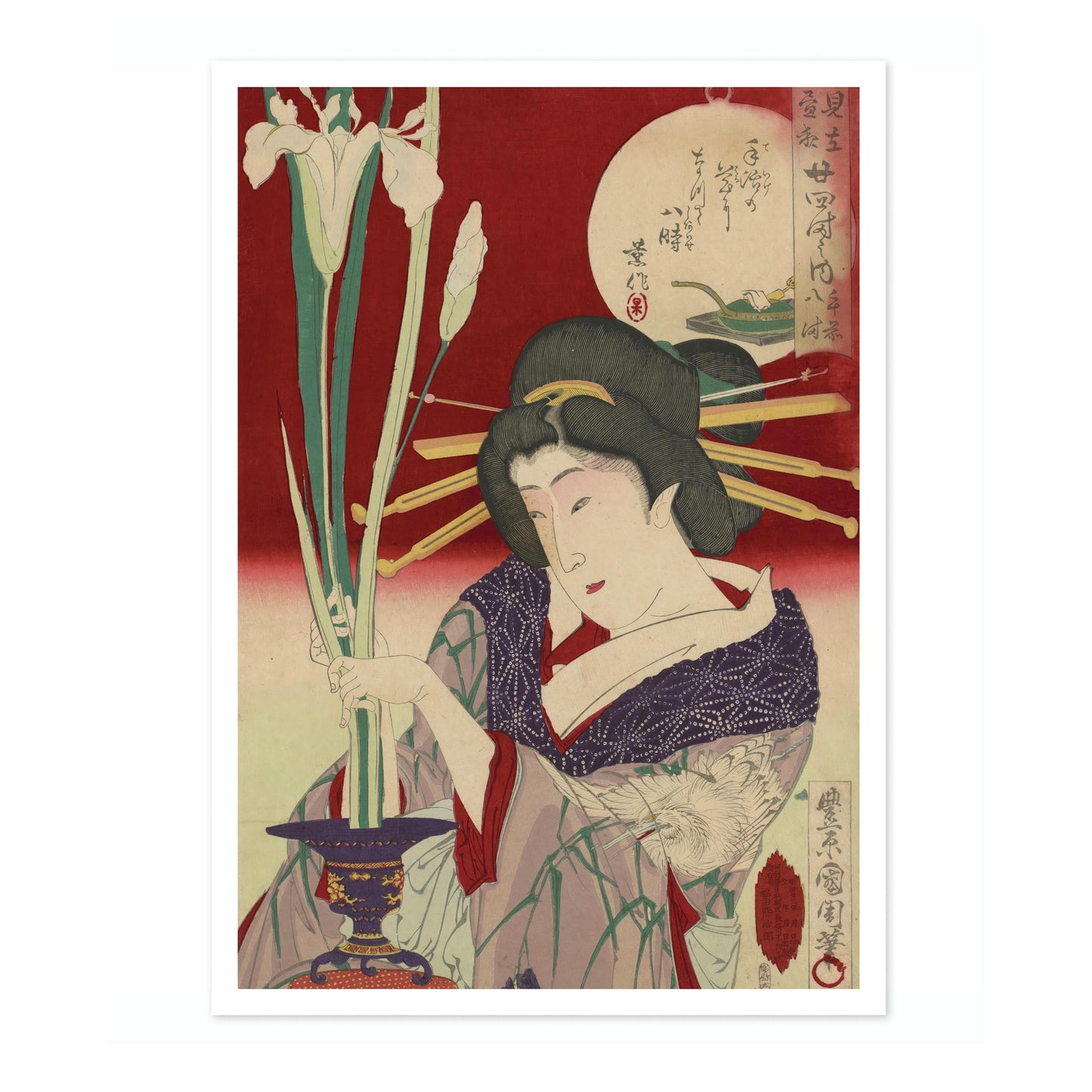 Beauté arrangée des iris