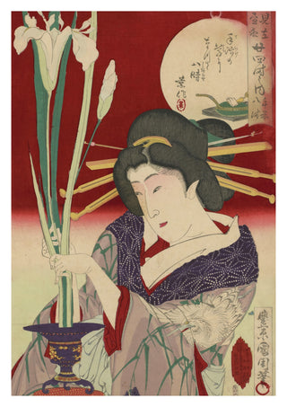 Beauté arrangée des iris print