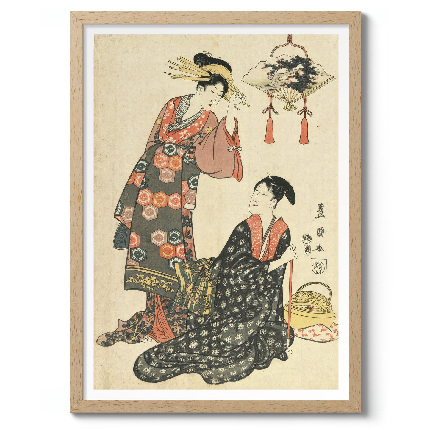 Acteur Iwai Hanshiro V avec une courtisane