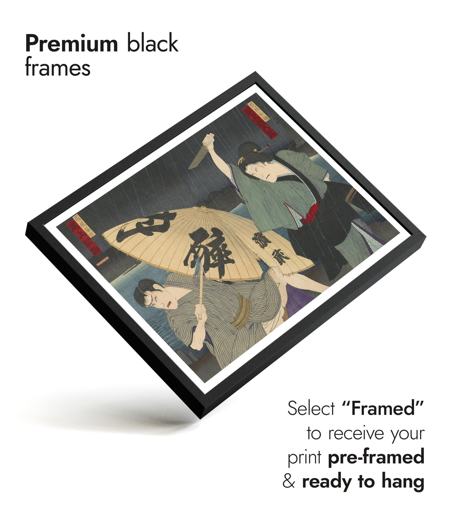 Couteau et parapluie