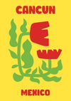 Cancun - Travel Cutouts print