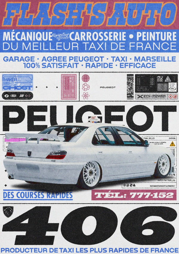 406 French Taxi Car