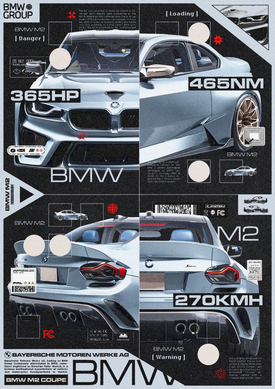 M2 F87 Race Car - Print Only frame