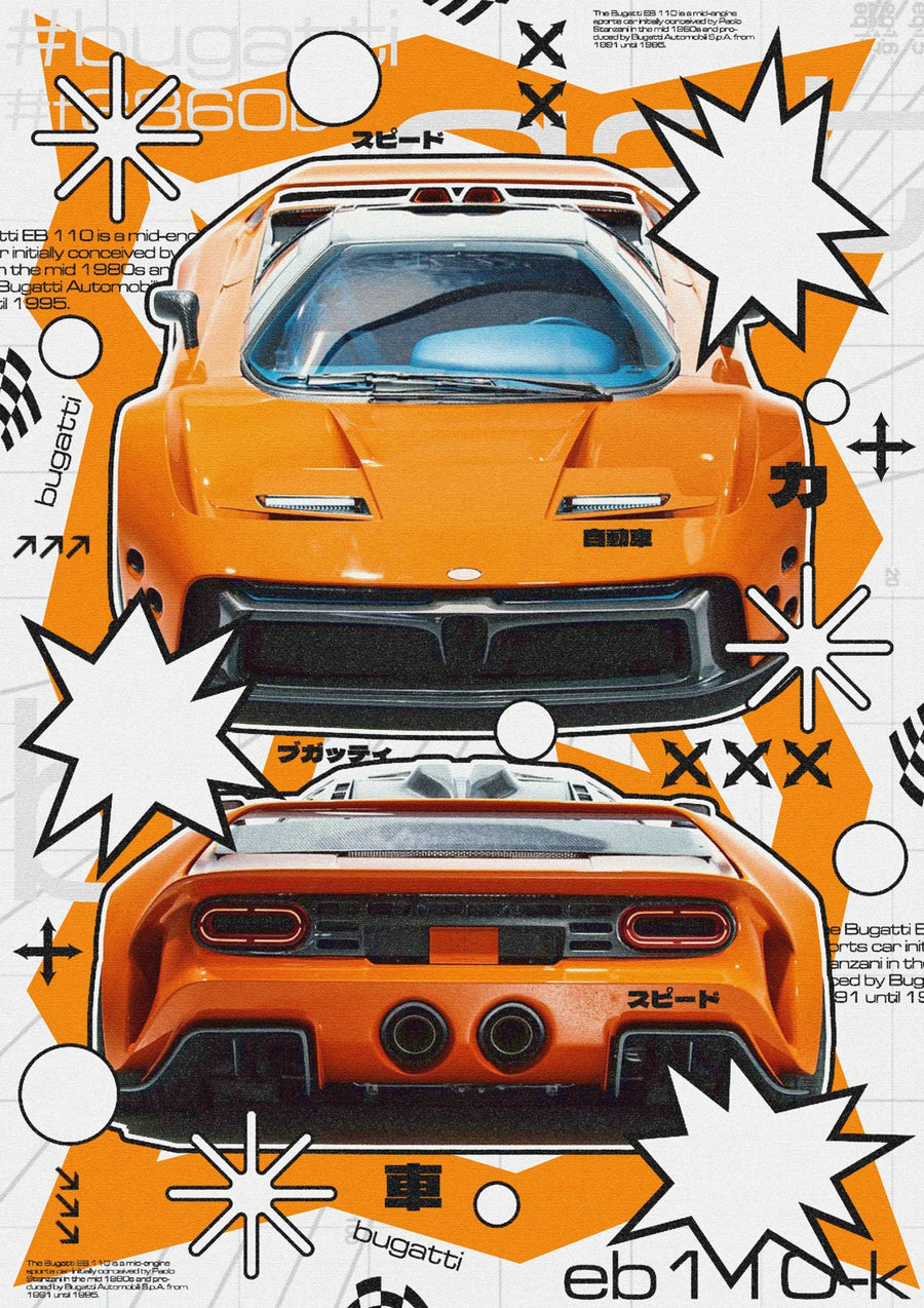 EB110 Widebody Car - Print Only frame
