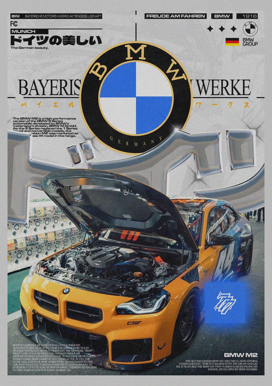 M2 G87 Drift Car - Print Only frame