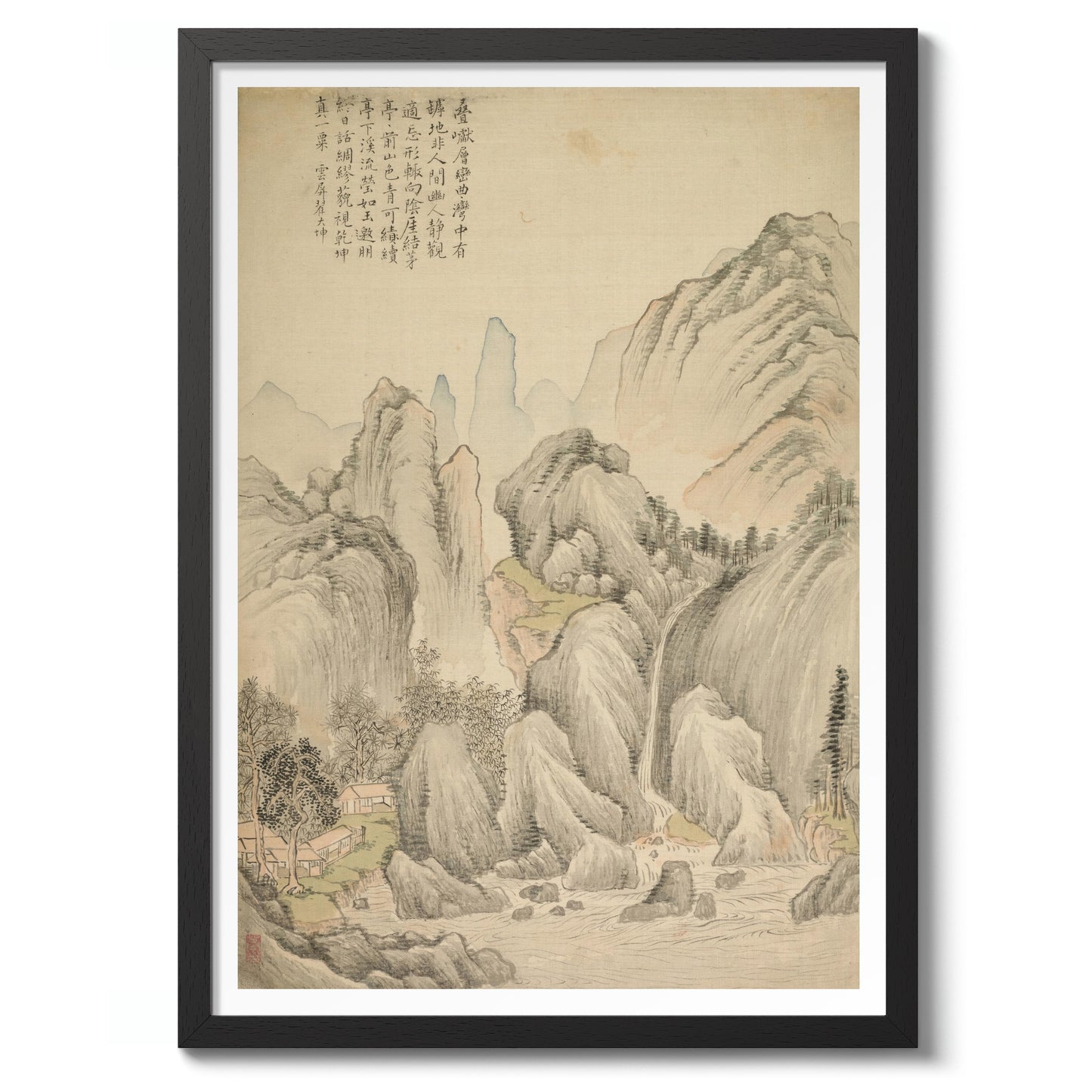 Vikta kullar och lager av toppar