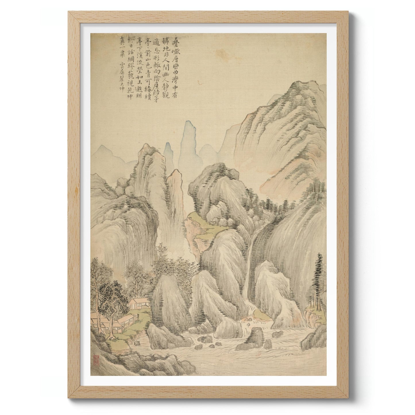 Vikta kullar och lager av toppar