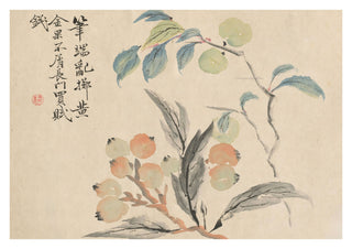 Japansk mispelträd print