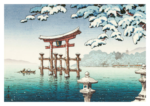 Miyajima i snö