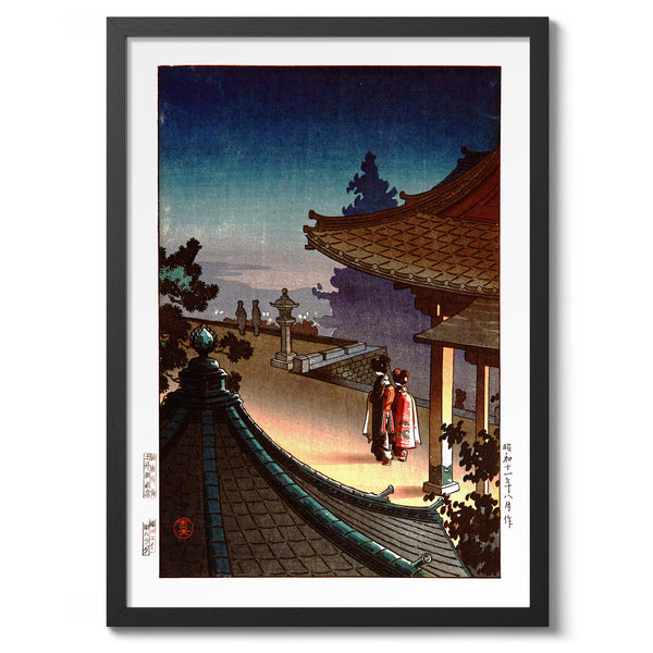 Evening at Miidera Temple, Otsu