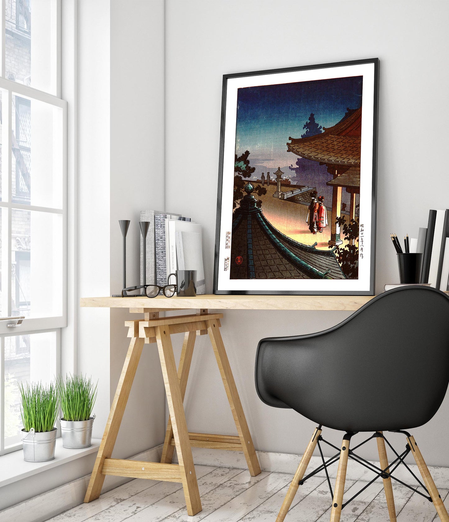 Abend am Miidera-Tempel, Otsu