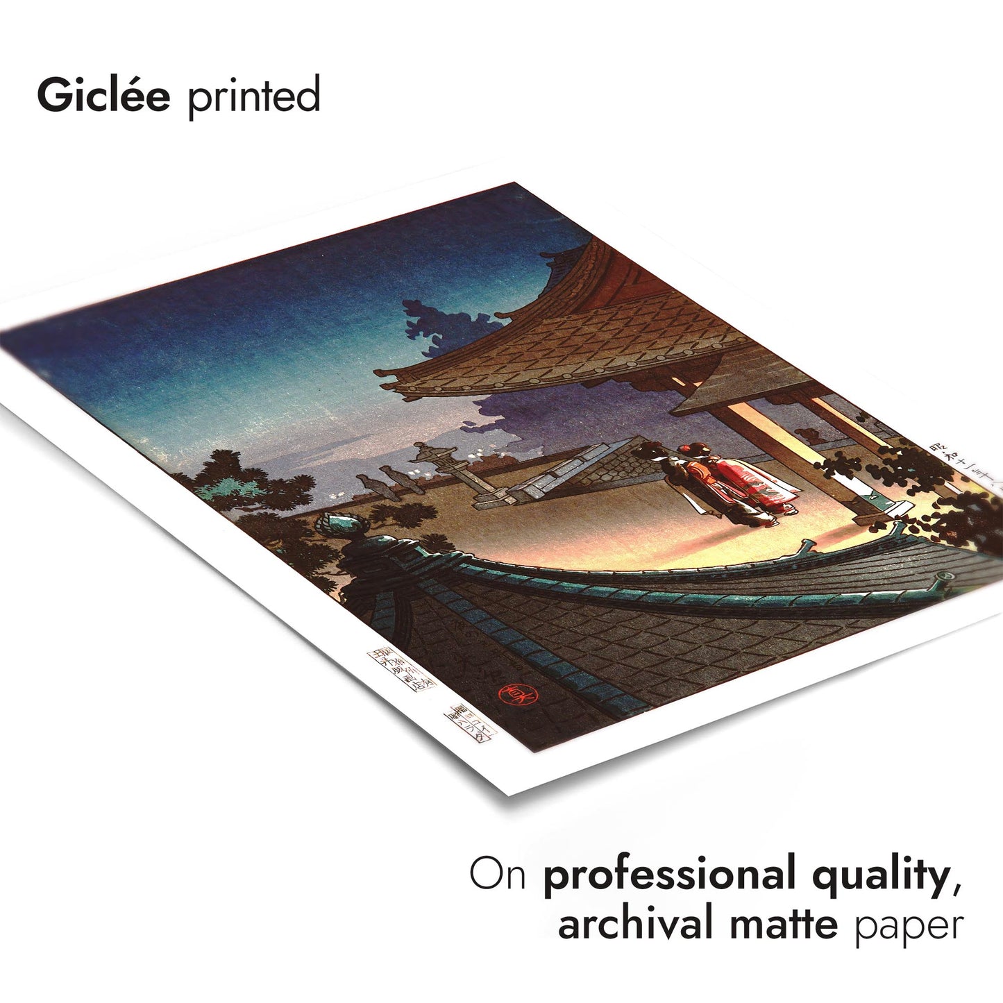 Abend am Miidera-Tempel, Otsu