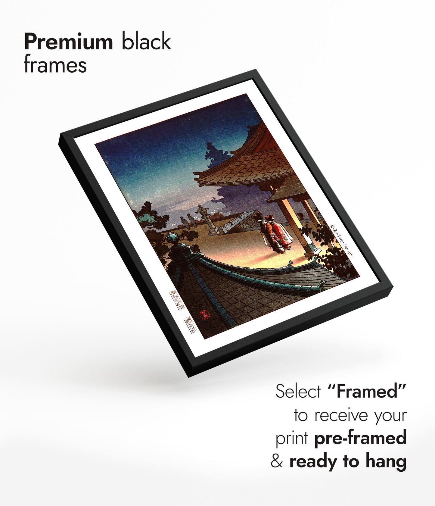 Abend am Miidera-Tempel, Otsu