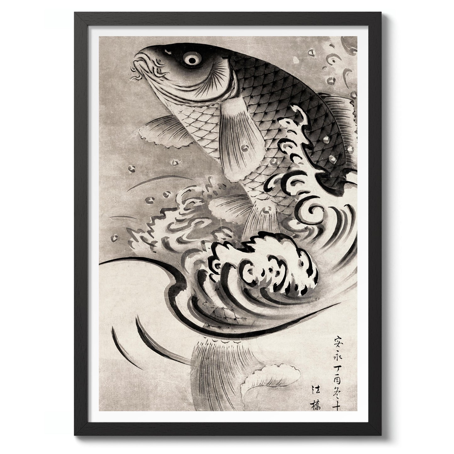 Carping Leaping Out of Water