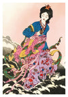 Japanse vrouw print