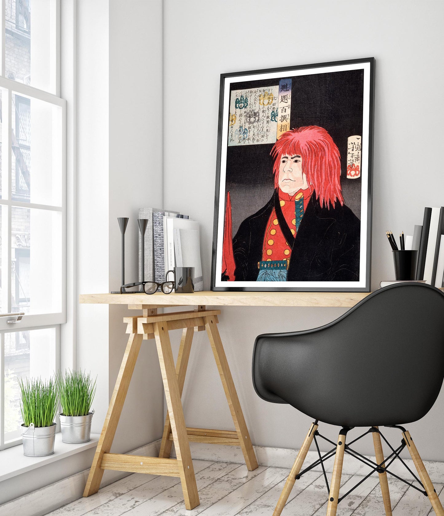 Hida no Tatewaki trägt eine rote Perücke