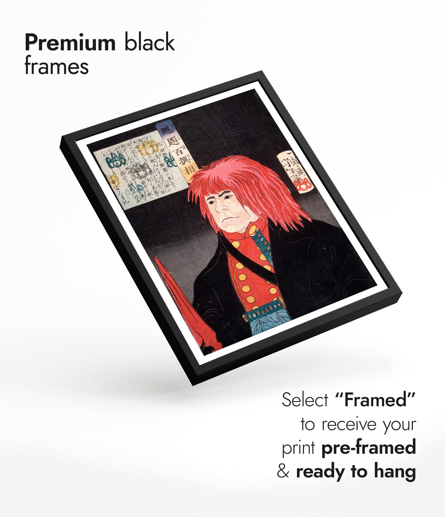 Hida no Tatewaki trägt eine rote Perücke