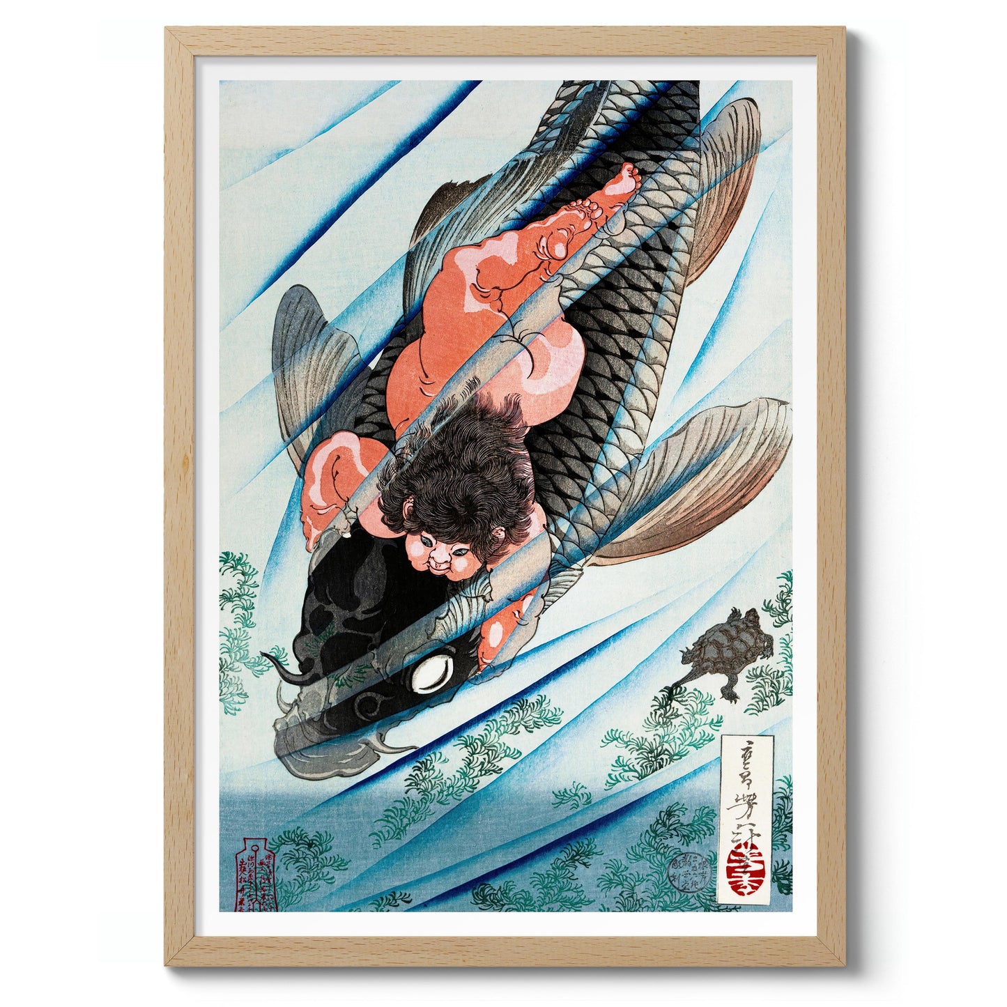 Kintaro grijpt de karper