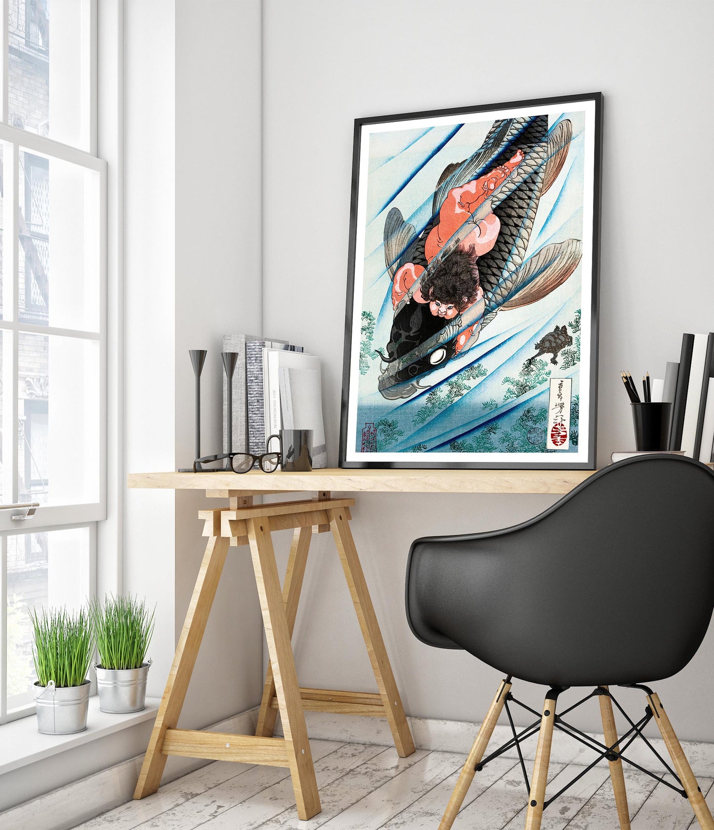 Kintaro grijpt de karper