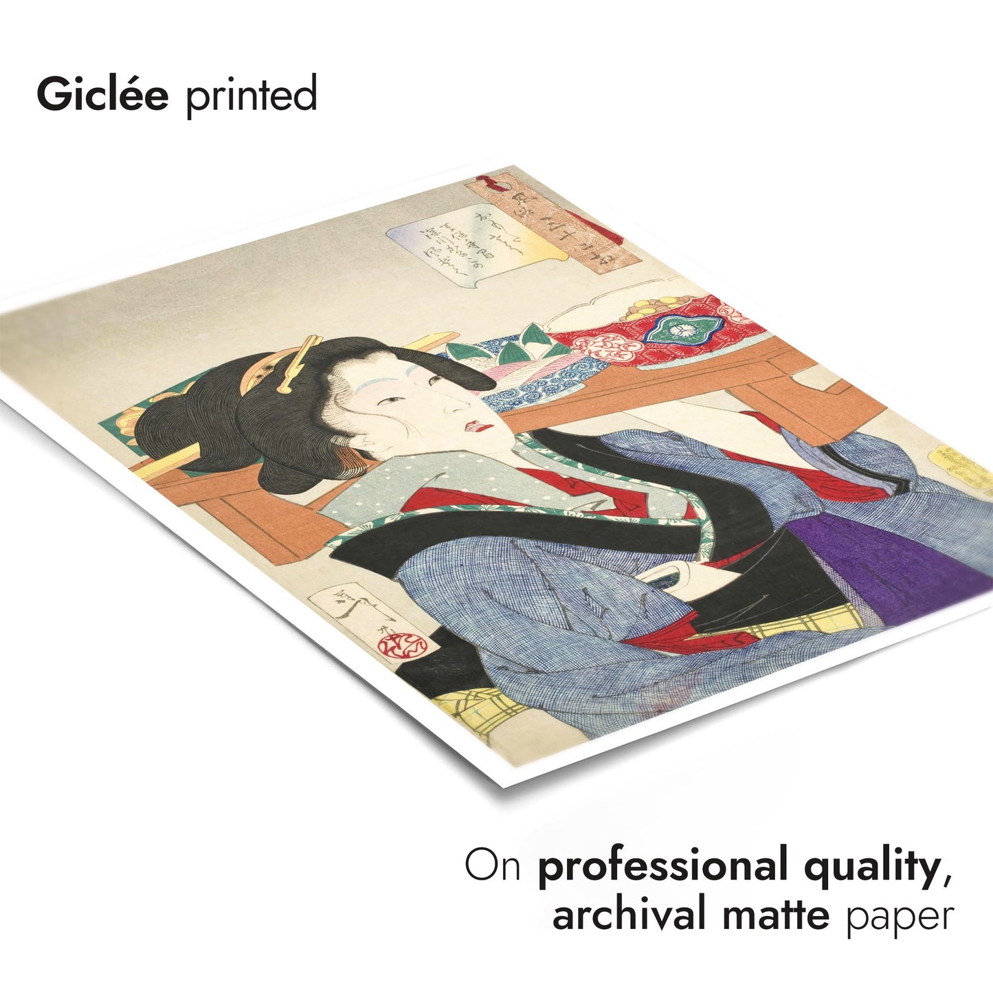 Une serveuse à Fukagawa à l'époque Tenpo