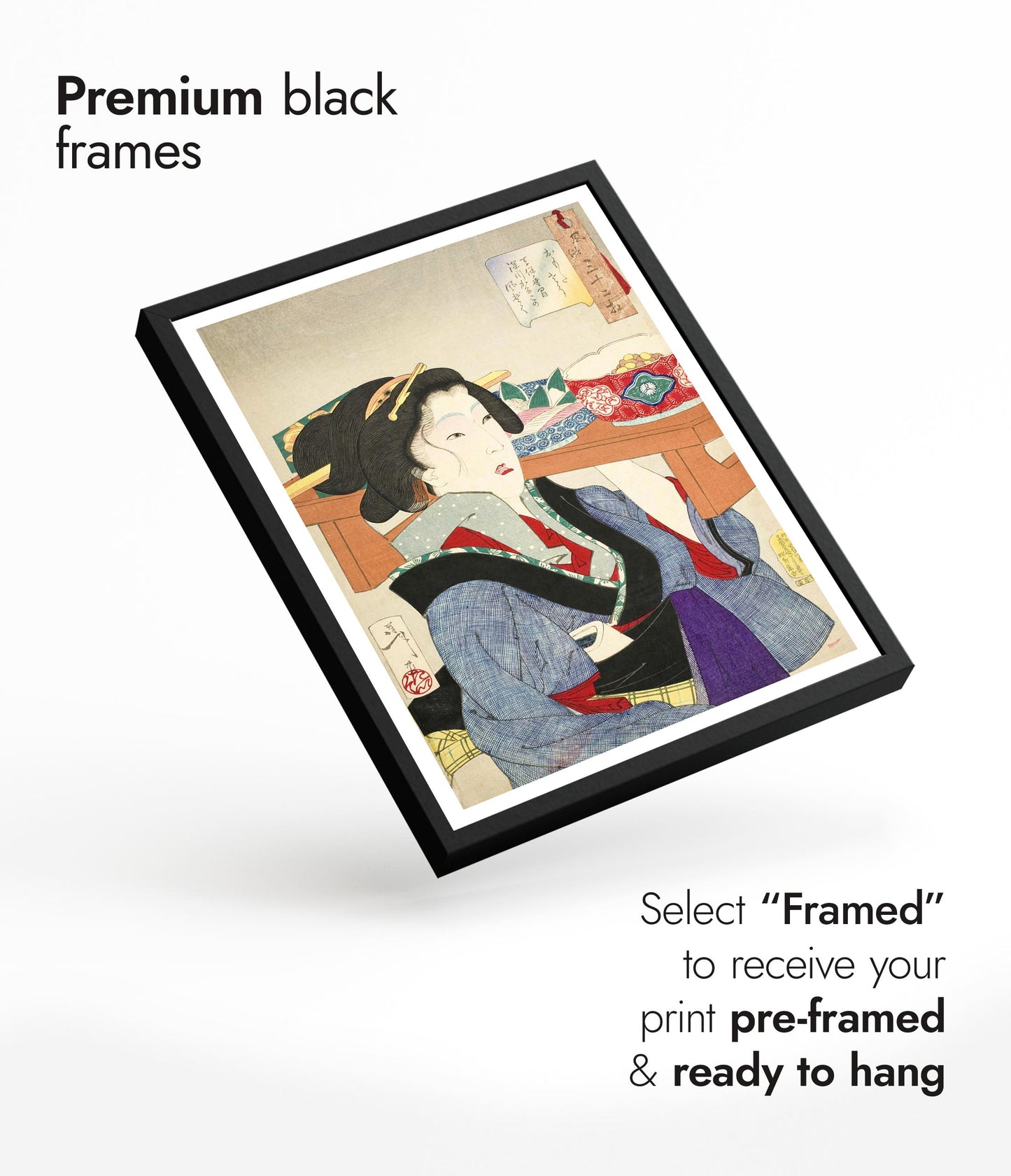 Une serveuse à Fukagawa à l'époque Tenpo