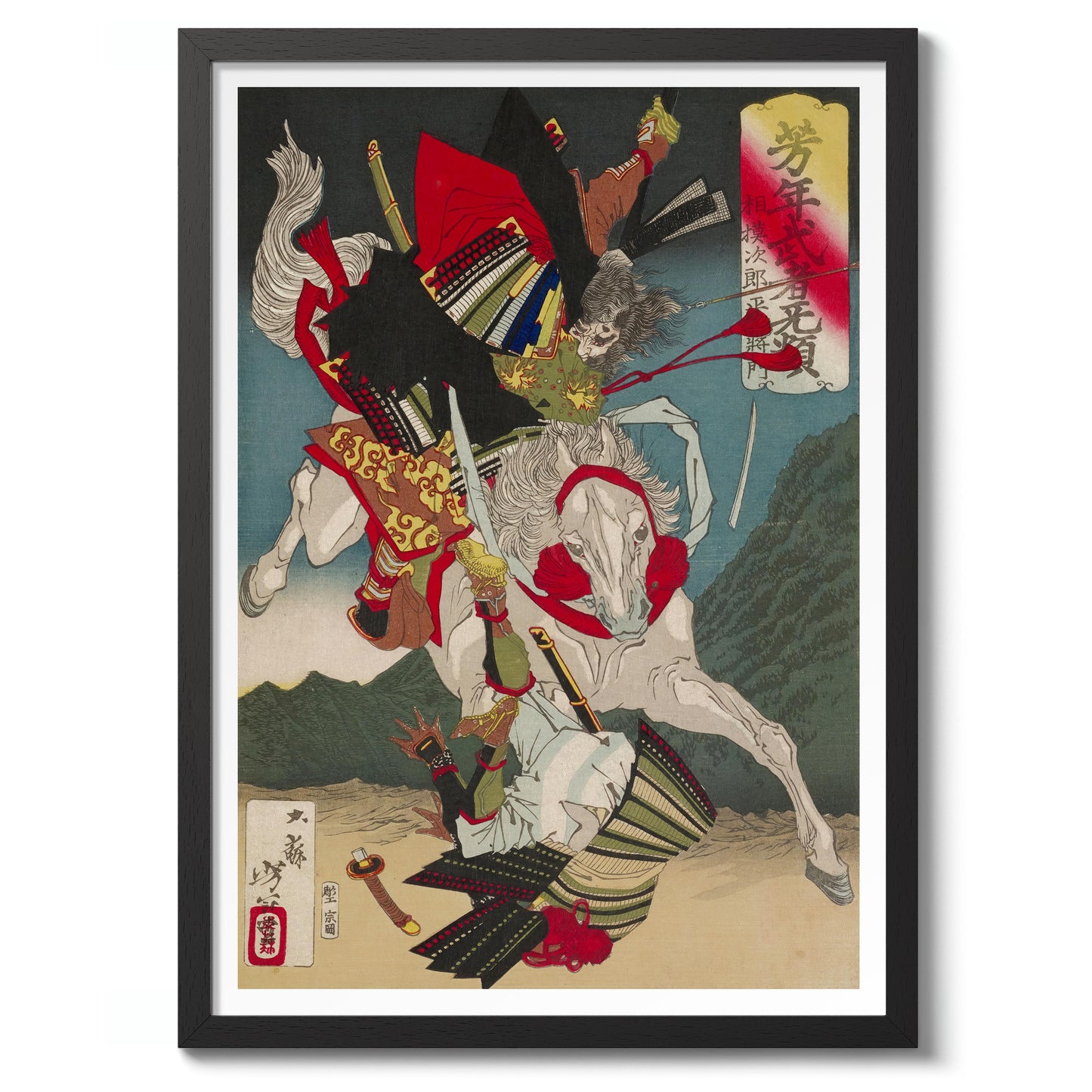 Homme sur un cheval blanc