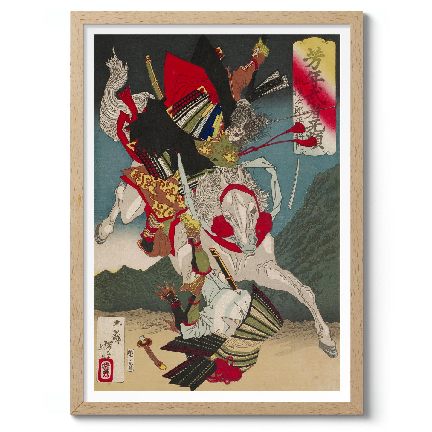 Homme sur un cheval blanc