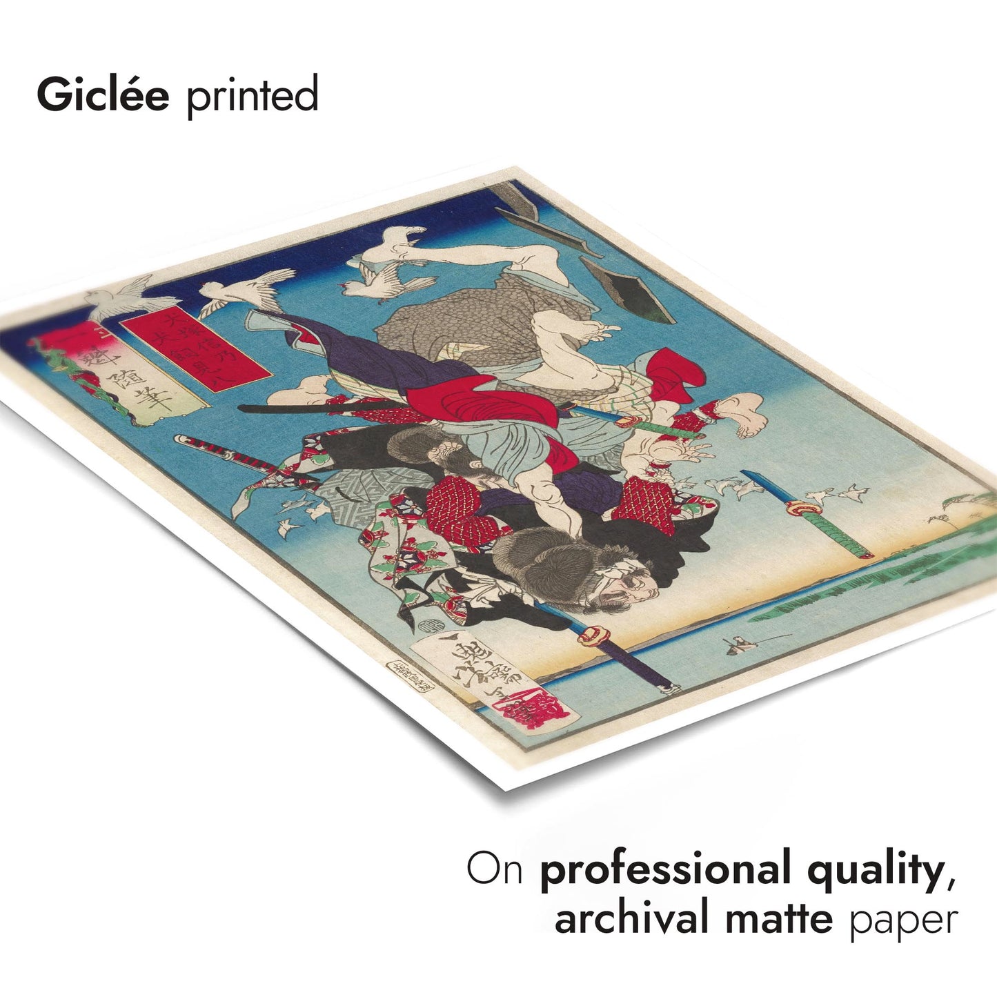 Zwei fallende Figuren, kopfüber, kämpfend