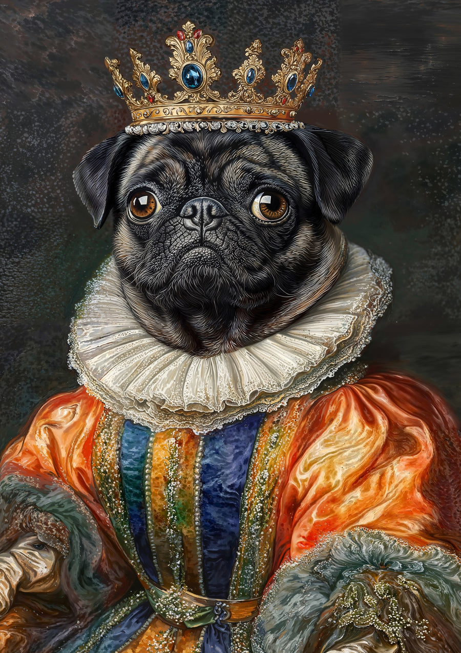 Pug - Print Only frame