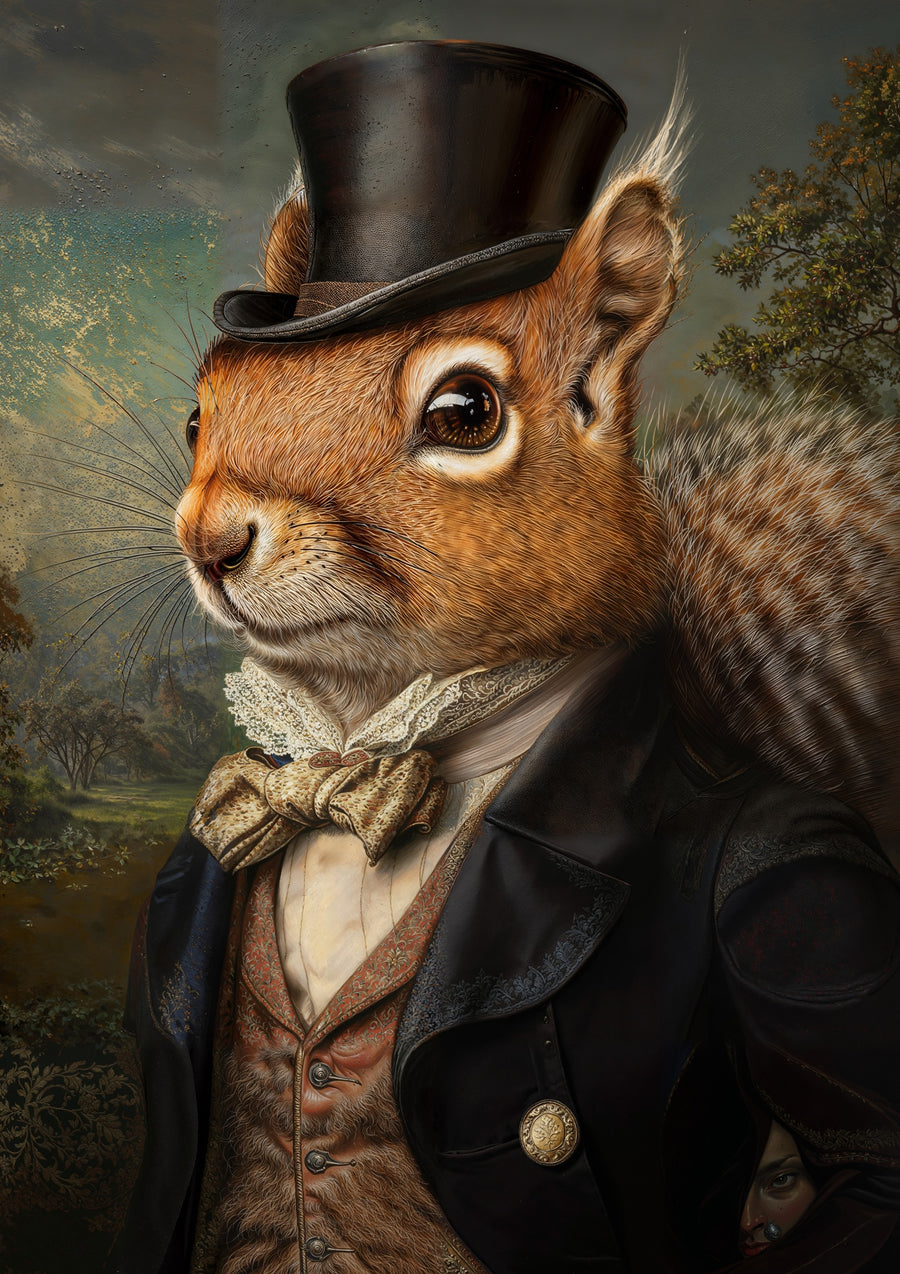 Red Squirrel - Print Only frame