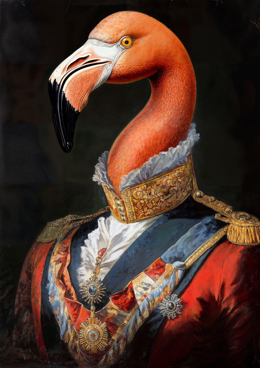 Flamingo Algemeen - Print Only frame
